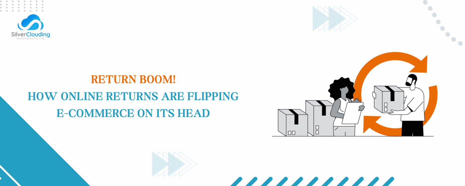 A customer packing a product for return, symbolizing the growing trend of online returns in e-commerce.